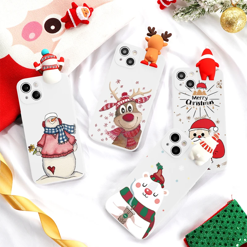 Фото Чехол с рождественской куклой для Huawei P30 P20 P40 Nova 5T Mate Honor X8 9X 8A 8X 10I 10 20 Lite E Pro 50 P Smart 2021 Y6 Y7 2019, чехлы №1