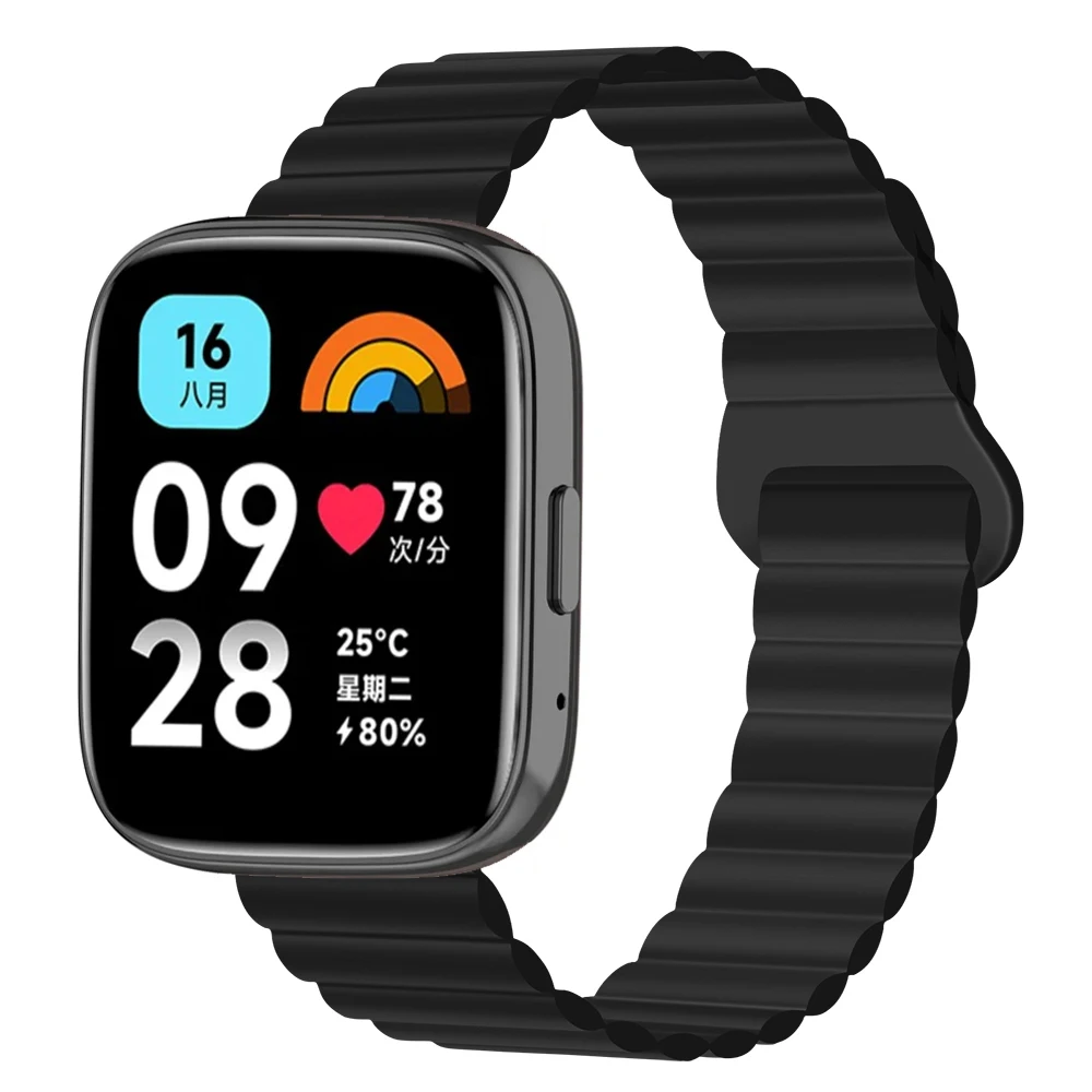 Магнитный силиконовый ремешок для Redmi Watch 5/3 Active Sport Loop 22 мм Watchand Браслет Xiaomi Lite