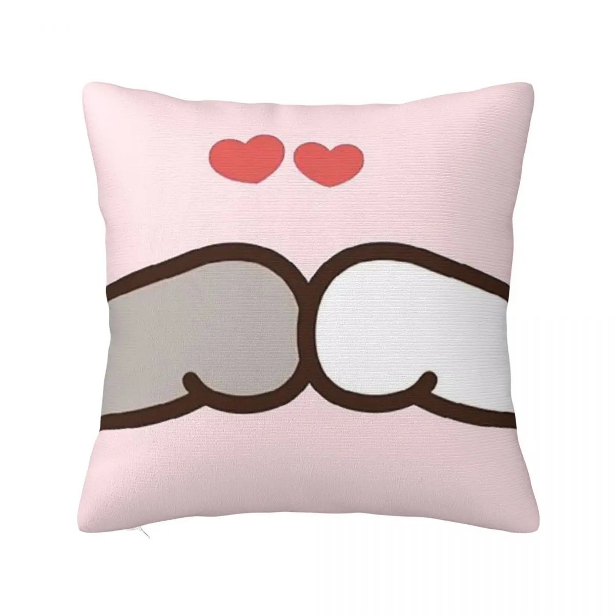 

Peach And Goma Mochi Cat Pillowcase Printing Polyester Cushion Cover Decorative Throw Pillow Case Cover Seat Square 45X45cm