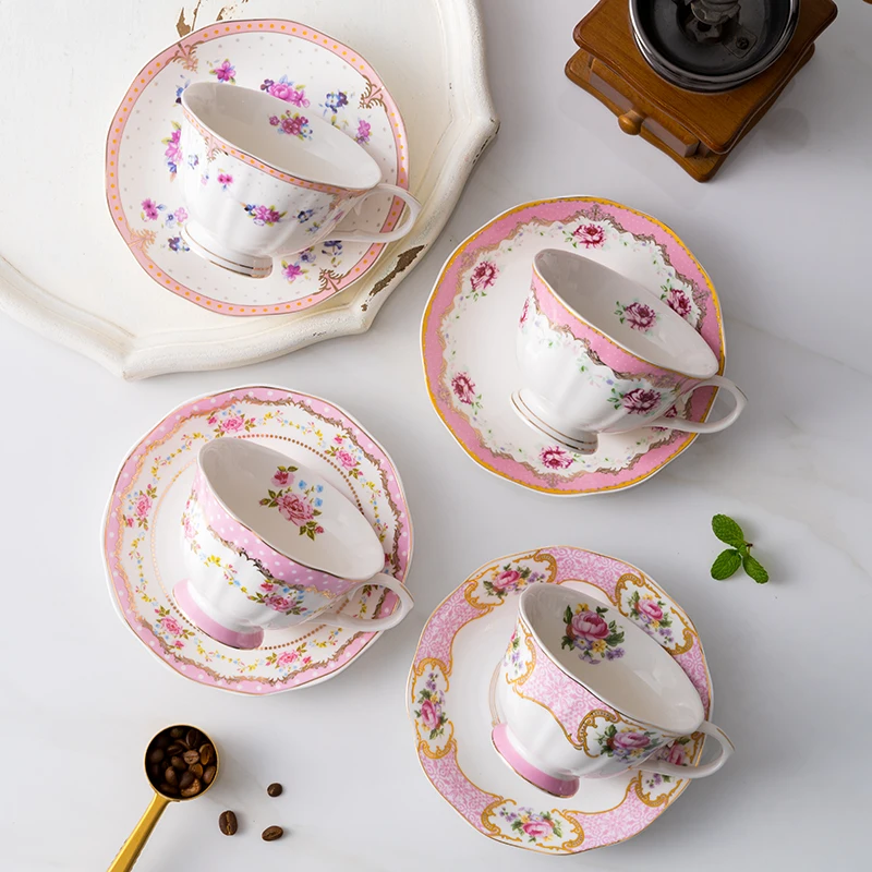 

Nordic Luxury Coffee Cup Creative Restaurant China Turkish Restaurant Cups Teacup English Girls Gobelet R Coffee Cup Decoration