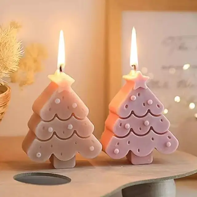 Рождественские свечи украшения для дома Рождественская елка ароматическая