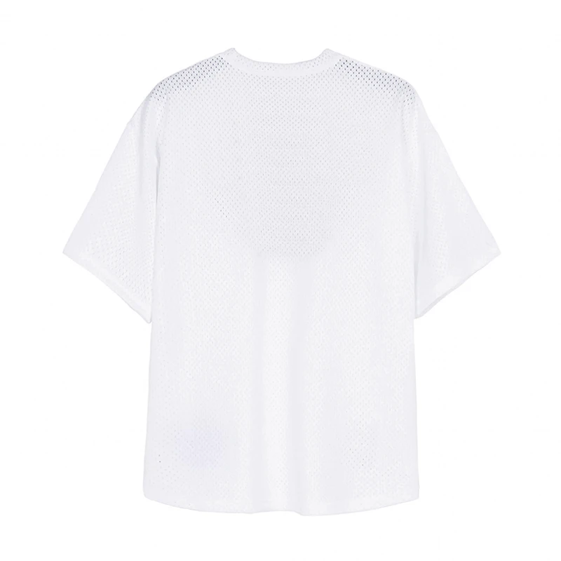 Футболка сетчатая для фитнеса и бодибилдинга свободная повседневная Уличная