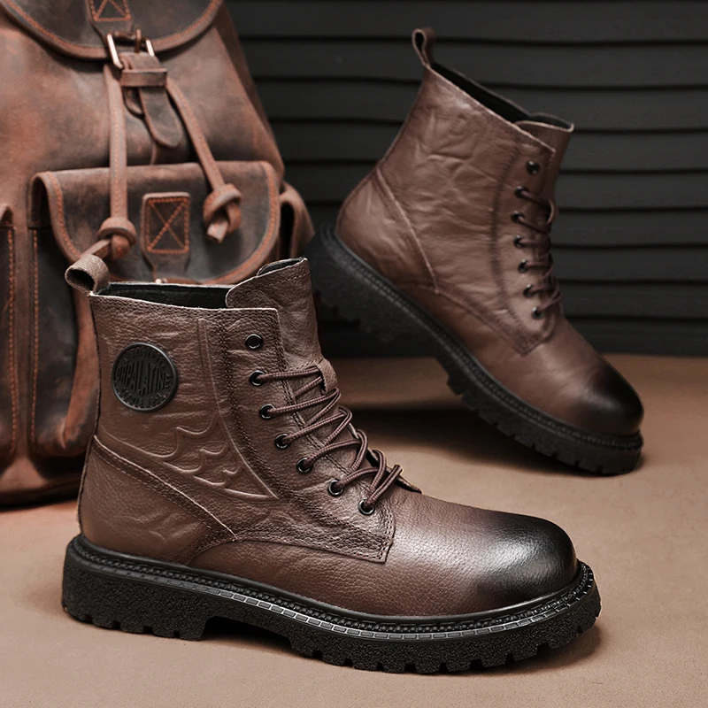 Ботинки Martin для спецодежды первого слоя 38–46 кожаная обувь размер P135