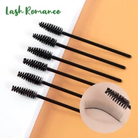 50pcs multicolored makeup lip brush eyelash cleaner cleaning cosmetic make up tool with solid tube handle