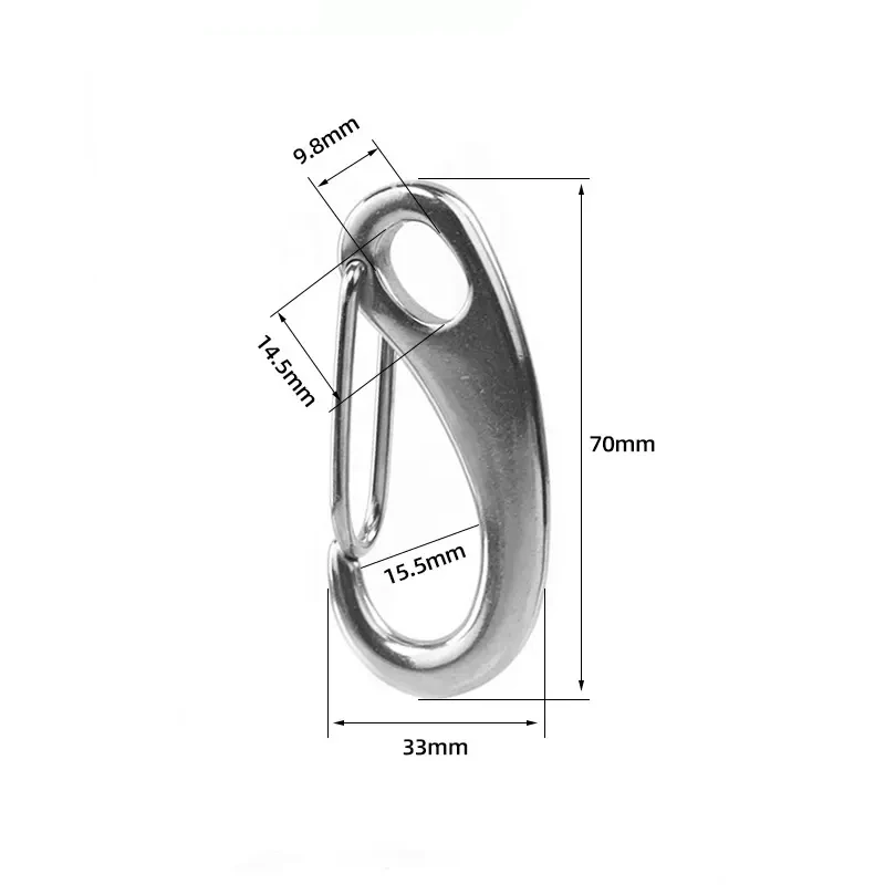

Нержавеющая сталь 316 пружинный карабин Egg Hook