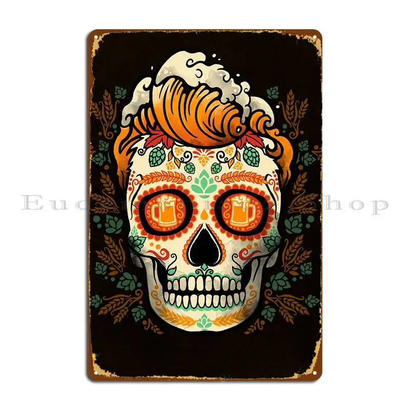 

Calavera Beer Metal Plaque Customize Club Custom Funny Sign Tin Sign Poster