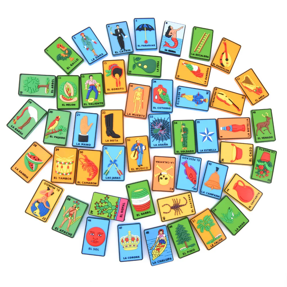 Хит продаж, мексиканские лотереи, Кроксы, подвески для обуви, мексиканская лотерея, карты Таро, украшения Sz Sm El Sol, будильник Gallo Calavera, аксессуары