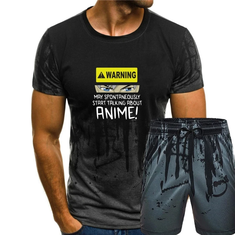 

WARNING May Spontaneously Talk About ANIME T-Shirt Mens Ladies Unisex men t shirt