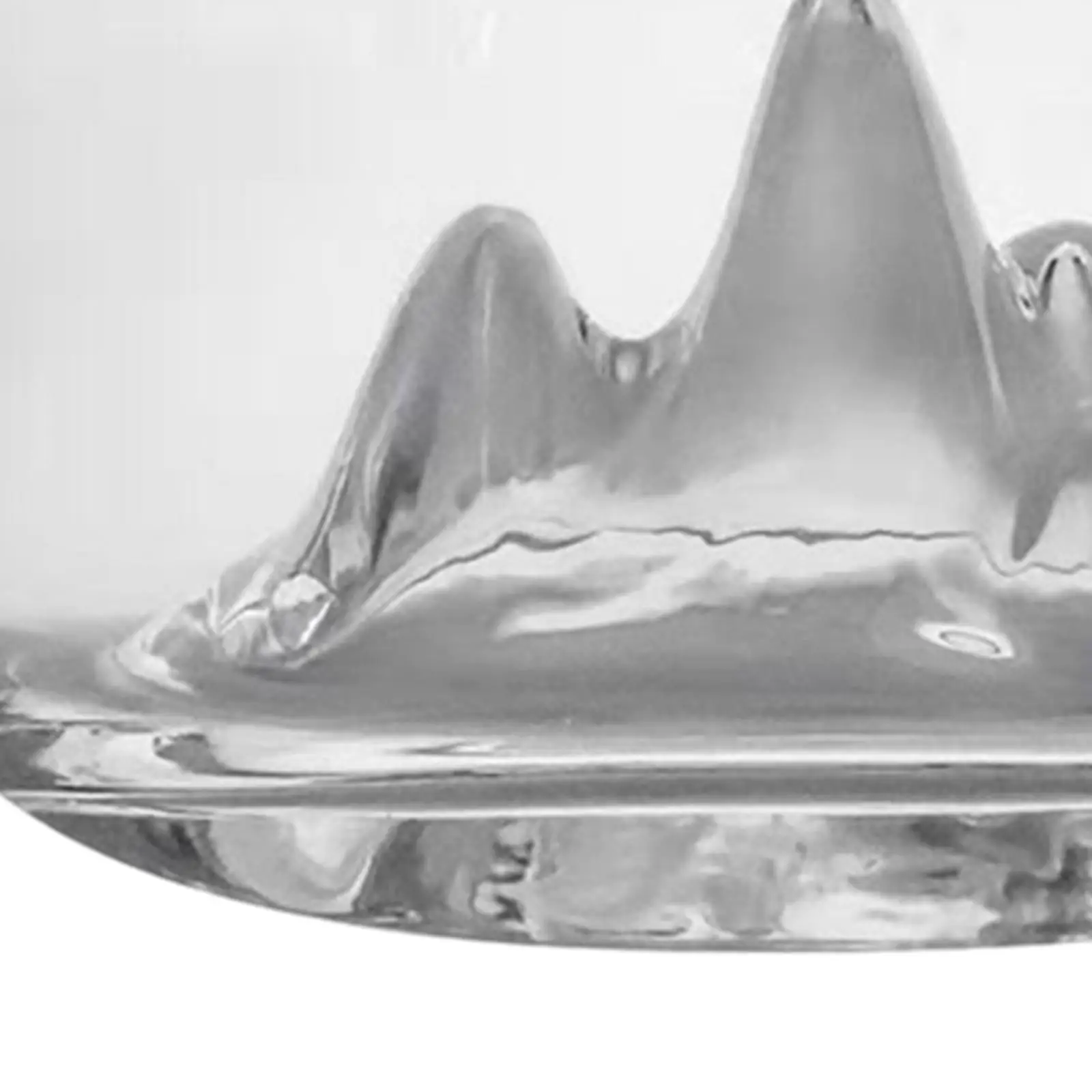 

Snow Mountain Fish Bowl Clear Fish Tank Goldfish for Office Living Room Home