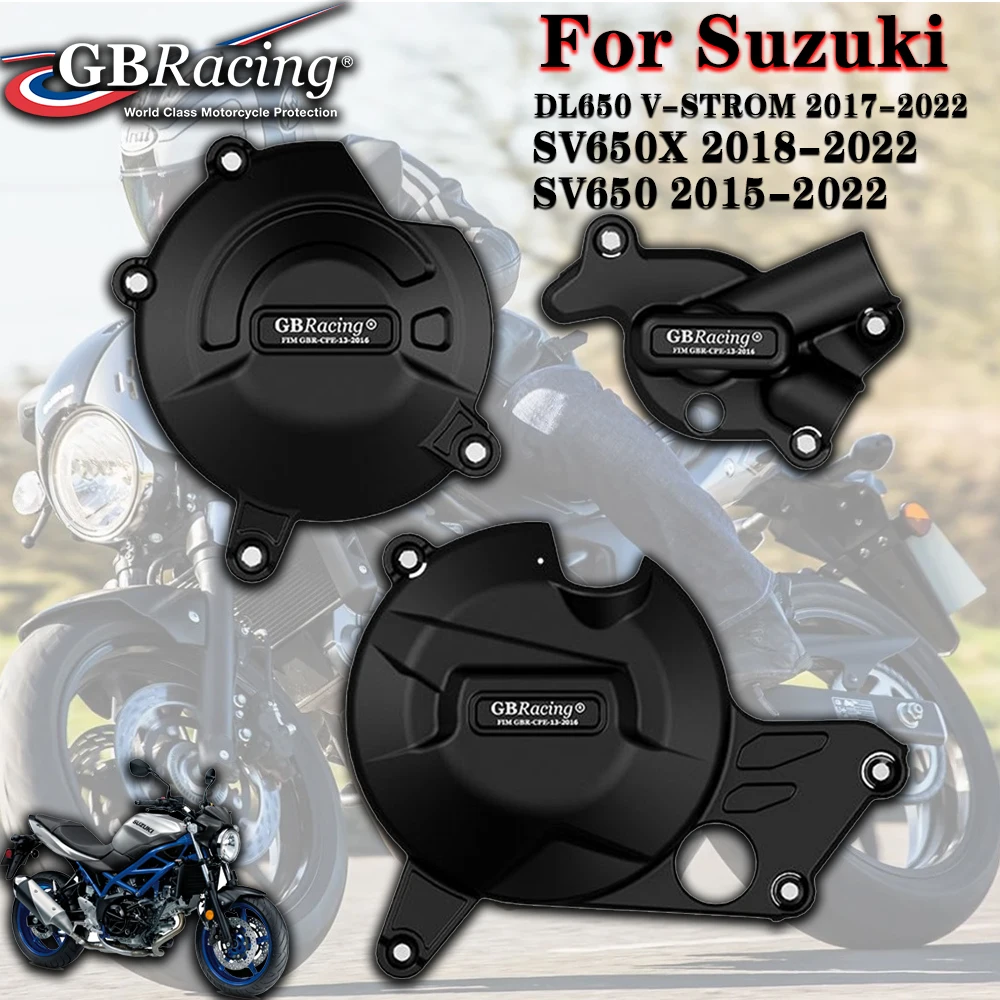 

Engine Case Protector For Suzuki SV650 SV650X DL650 V-STROM 2018-2022 Cover For GB Racing Motorcycle Protection Engine Guard