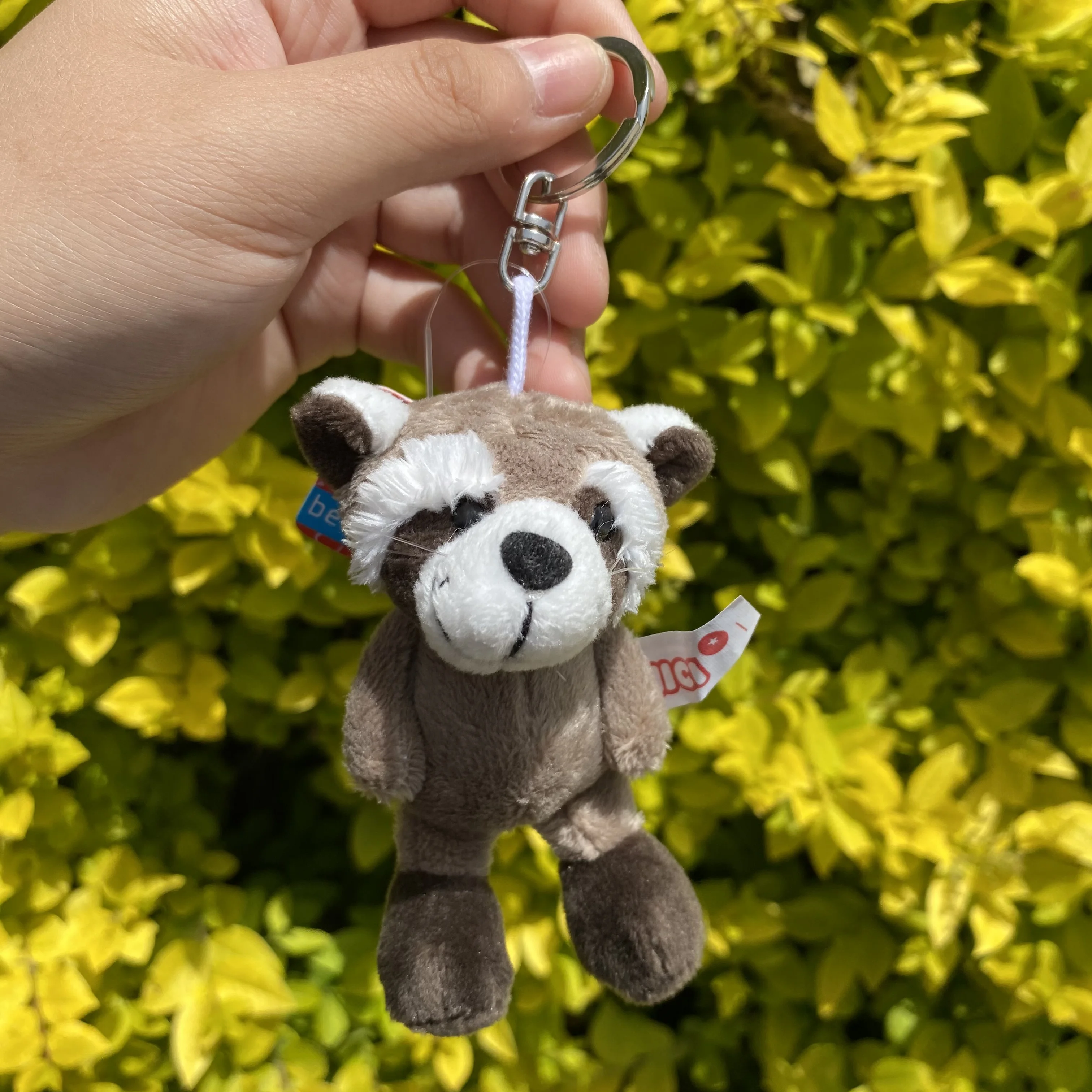 5pc Kawaii Animal Plush Keychains Dolls Cute Sheep Wolf Bear Puppy Rabbit Plushies Pendant For Women School Backpack