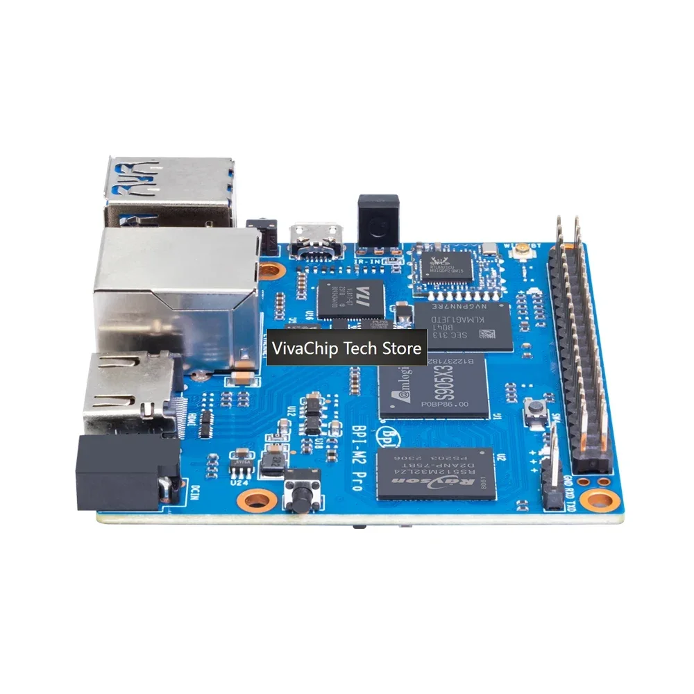 Фото VivaChip TechBanana PI BPI-M2 Pro с четырехъядерным процессором Amlogic S905X3, 2 ГБ LPDDR4 ОЗУ, 16 ГБ EMMC, поддержка Raspbian Image, электронный №4