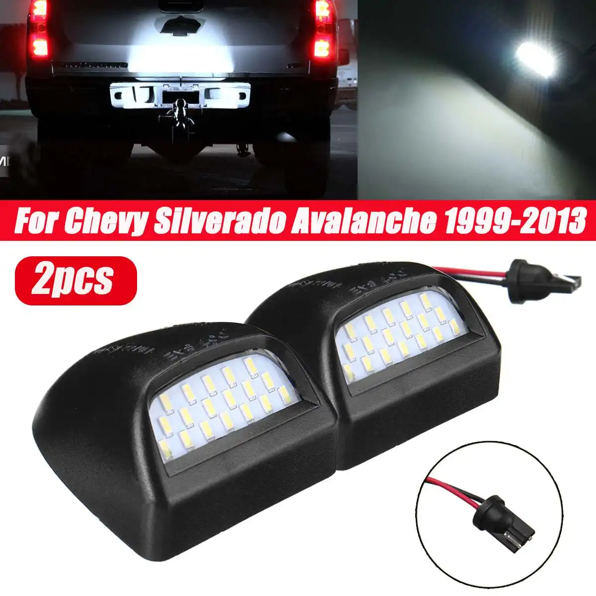 

Светодиодный светильник Ной знак для Chevrolet Silverado GMC Sierra 1500 2500 3500 Cadillac Escalade, 2 шт.