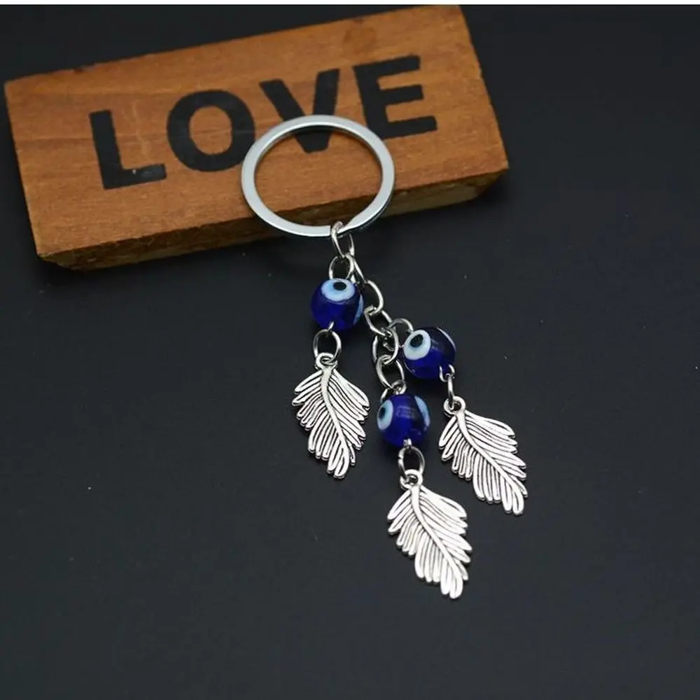 

Personality Trendy Key Ring Alloy Niche Design Girl Gift Demon Eye Key Chain Fatima Hand Car Key Chain Bag Accessories