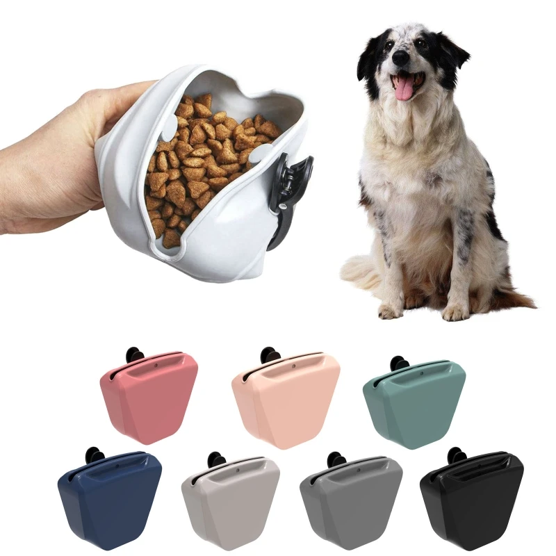 

Clean Dog Pouch To Easy Seal With Clip Magnetic Silicone Waist Treat Training