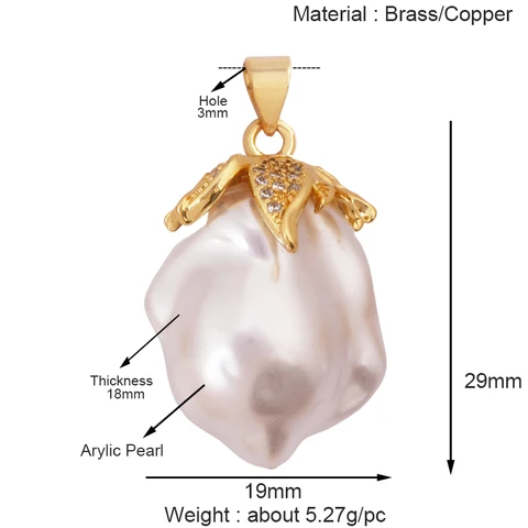 Золотая подвеска с радужным солнцем, розой и клевером
