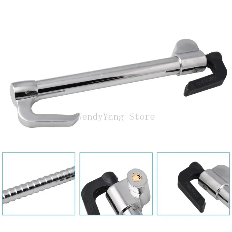 Автомобильный руль противоугонный замок тормозной выдвижной двойной крючок