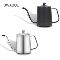 250ml mini stainless steel teapot drip thicker coffee maker pot with cover long spout kettle cup home kitchen tea tool storage
