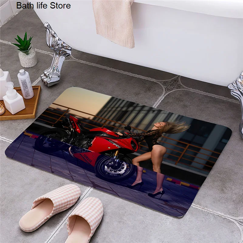 Напольный коврик для входной двери мотоцикла нескользящий ног домашний Коврик