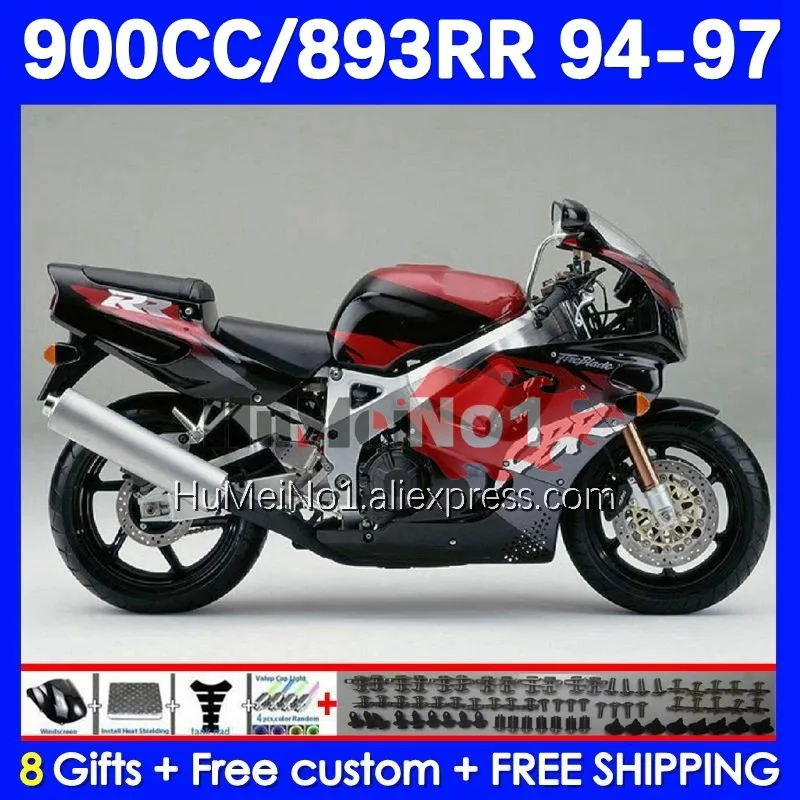 

Body For HONDA CBR 893RR CBR 893 CBR900 CBR893 RR 98No.6 CBR900RR CBR893RR 94 95 96 97 1994 1995 1996 1997 Fairing red stock