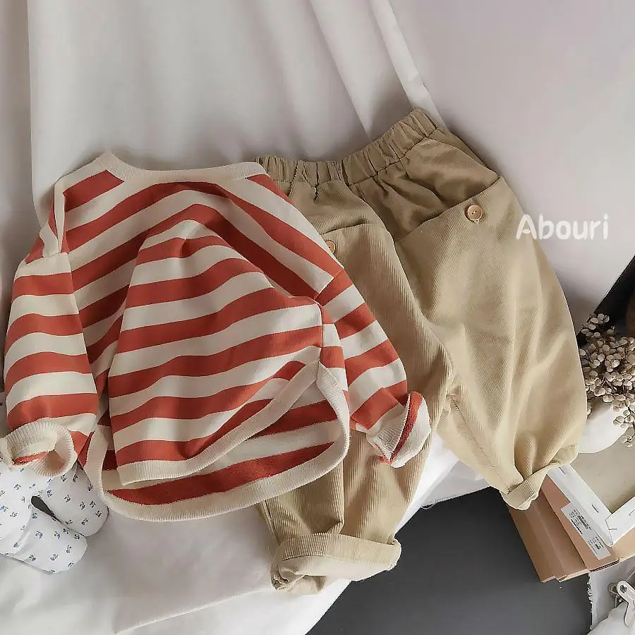 

Baby Boys Clothes Sets Autumn Spring Infant Tracksuits Toddler Cotton Stripe Set Girl Kid Outfits for Newborn Boys Clothes Suits