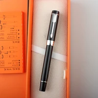 jinhao 100a resin fountain pen arrow clip iridium fmbent nib with converter multi color ink pen for business office school