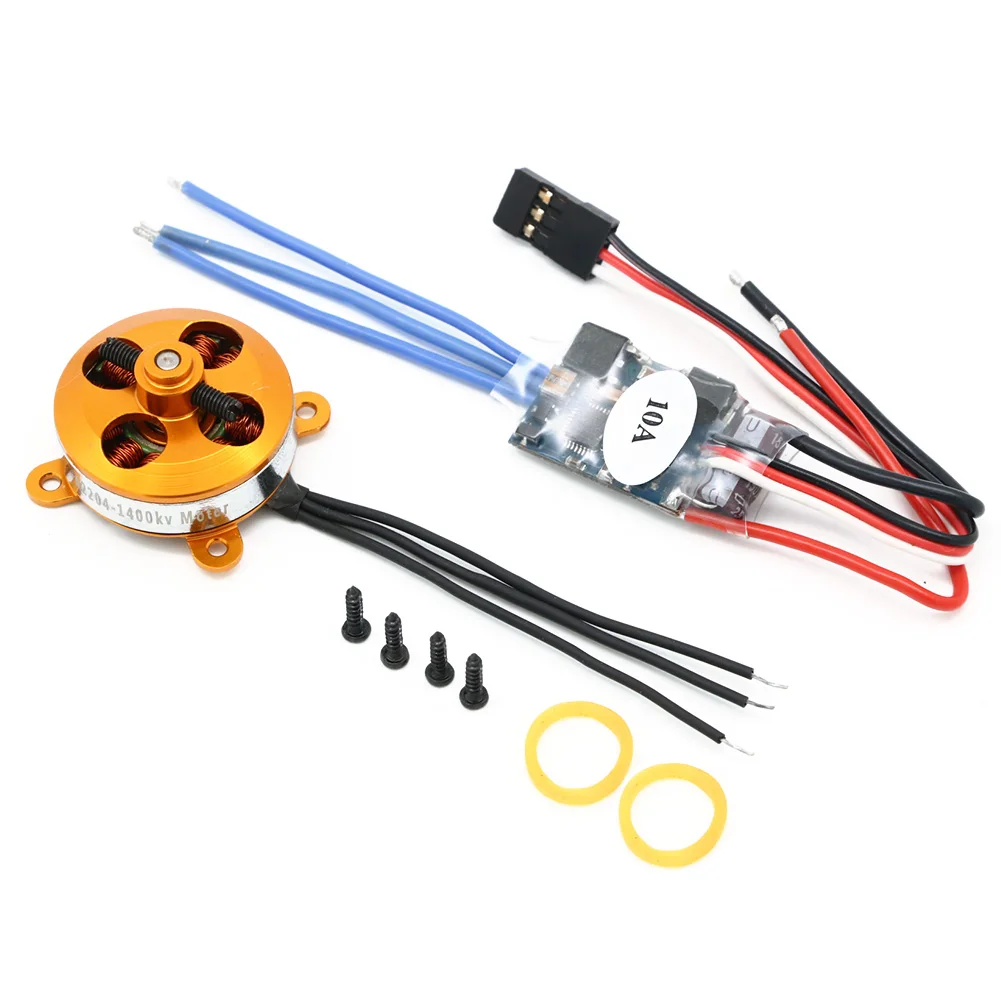 A 2204 A2204 7.5A 1400KV 50W SP Micro Brushless Motor W/ Mount + 10A ESC For RC Aircraft/KK copter Quadcopter UFO