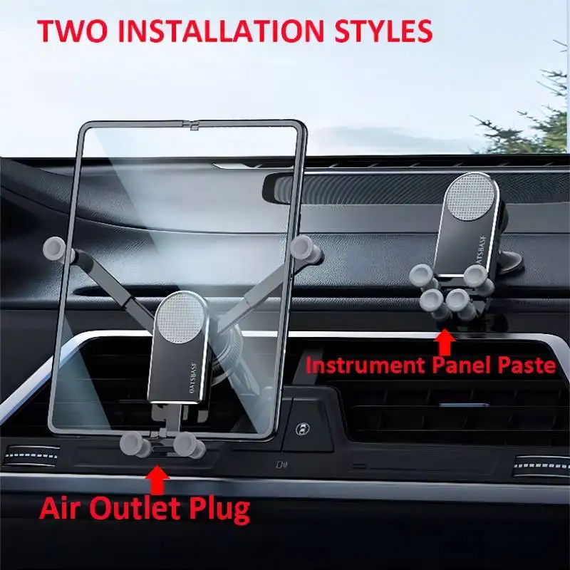 

Amazing Car Phone Holder Foldable Phone Stand retractable stable metal bracket For Samsung Galaxy Z Fold 3 5G load force car