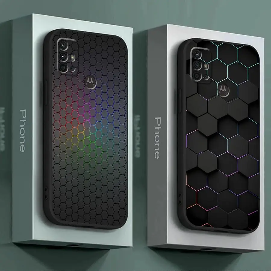 Чехол из углеродного волокна для телефона Motorola Moto G30 G31 G50 G51 G60S G71 G22 G32 G52 G72 G53 G73