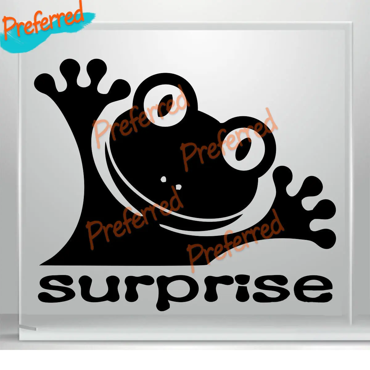

Surprise Frog Decal Funny Auto Car Bumper Window Vinyl Sticker Banner Gift JDM Window Bumper Car Sticker Die-Cut