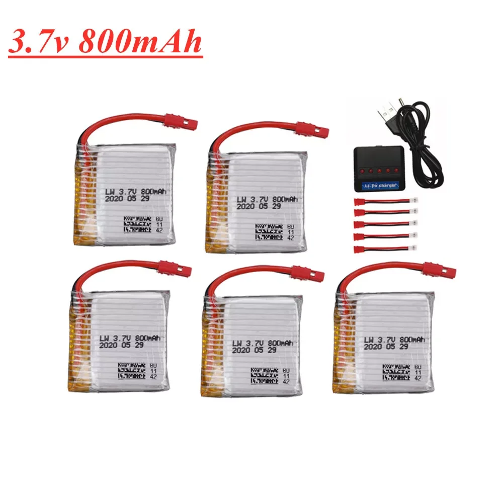 

2023NEW 3.7V 800mAh lipo battery and charger for SYMA X21 X21W x26 X26A RC quadcopter spare parts 3.7V 902830 battery