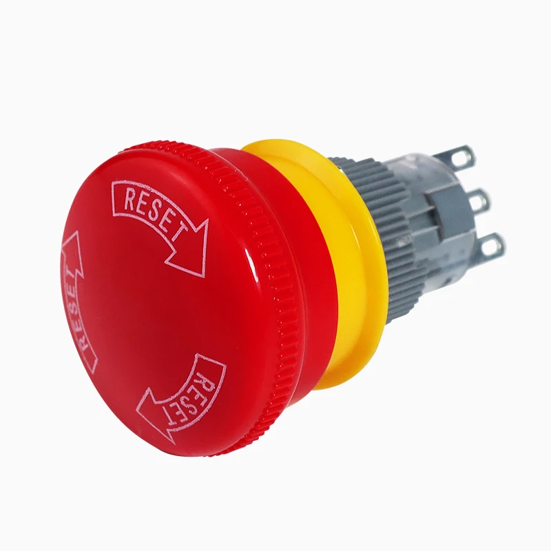 Пластиковый аварийный выключатель VaneAims 16 мм красный
