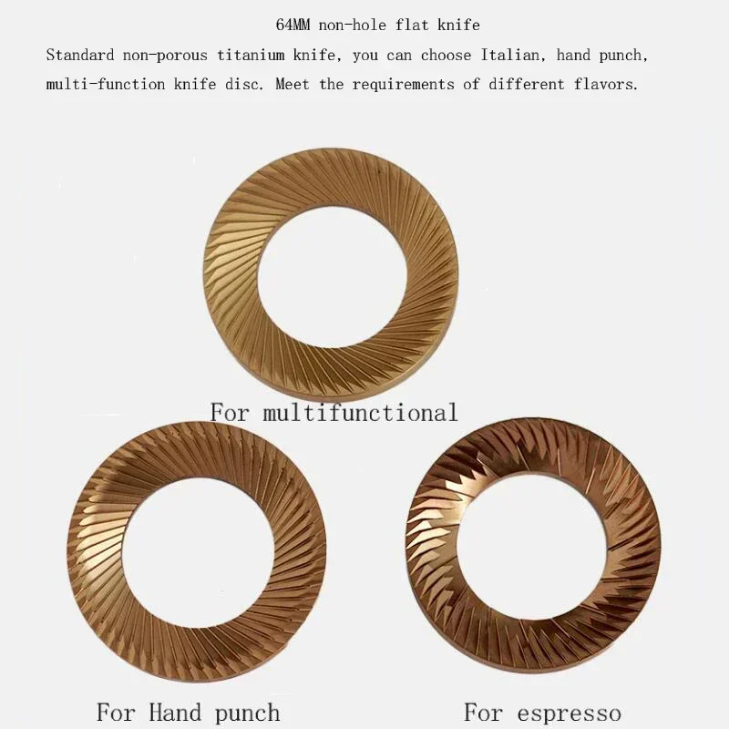 STARSEEKER электрическая кофемолка 64 мм из титанового сплава плоские заусенцы титана