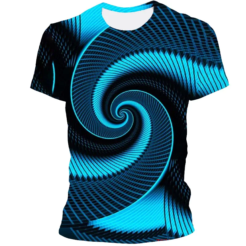 

Мужская футболка с круглым вырезом, коротким рукавом и принтом 3D