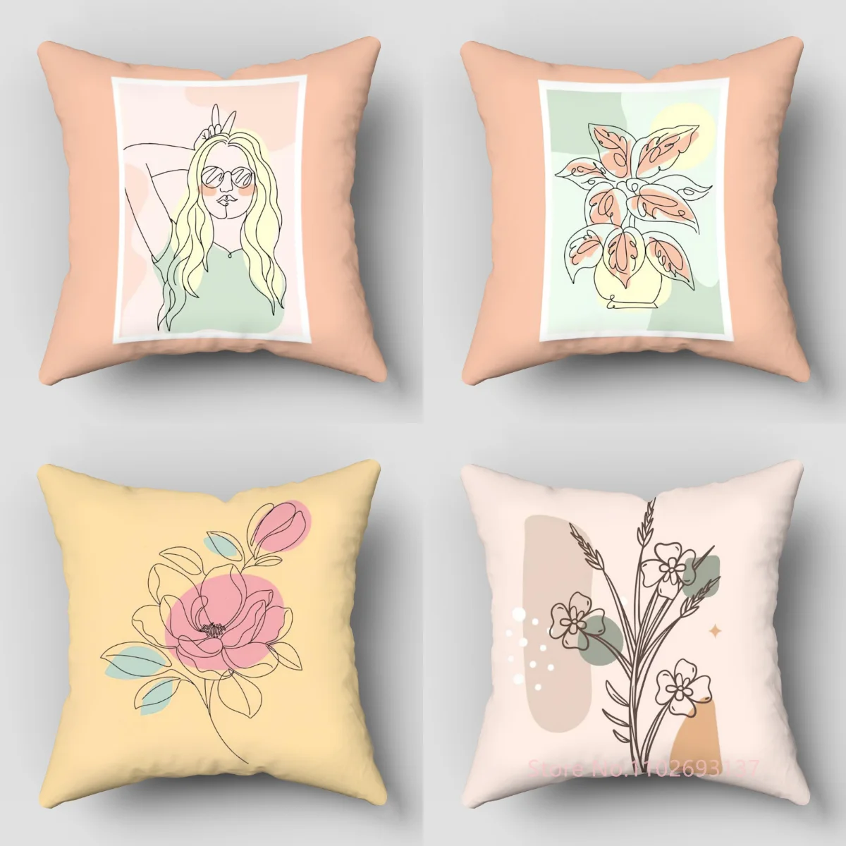 

Nordic Style Geometric Design Pillowcase Sofa Cushion Case Bed Pillow Cover Home Decor Car Cushion Cover Throw Pillow Case