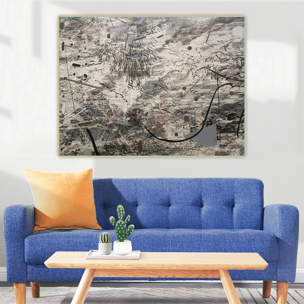 Цитон Джули Мехретю 《Байреут и Средний》Акстрактное холст Картина маслом