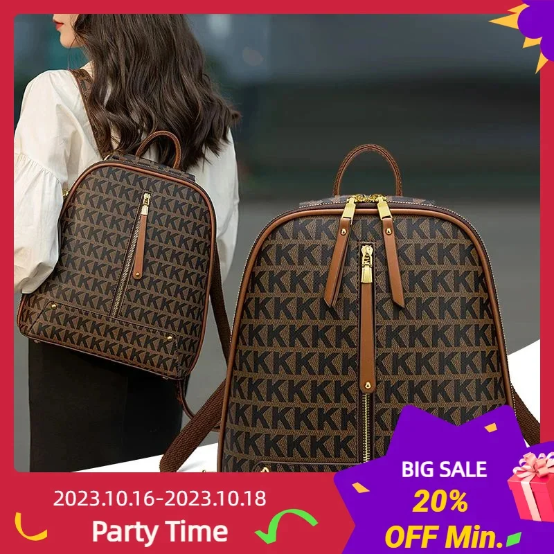 

Городской рюкзак для женщин, модные кожаные дамские сумочки для девушек, Роскошный дизайнерский дорожный портфель с надписью «Ahetic»