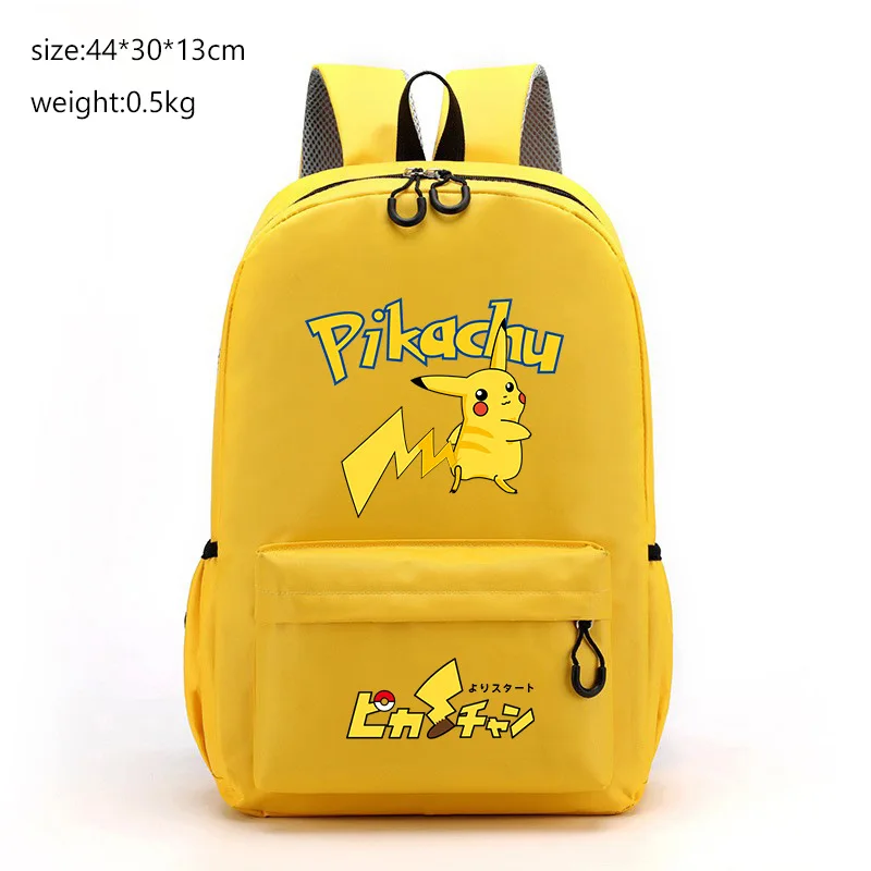 

New style Pokemon Pikachu cartoon cute Pokemon male and female student schoolbags backpack trendy large capacity backpack