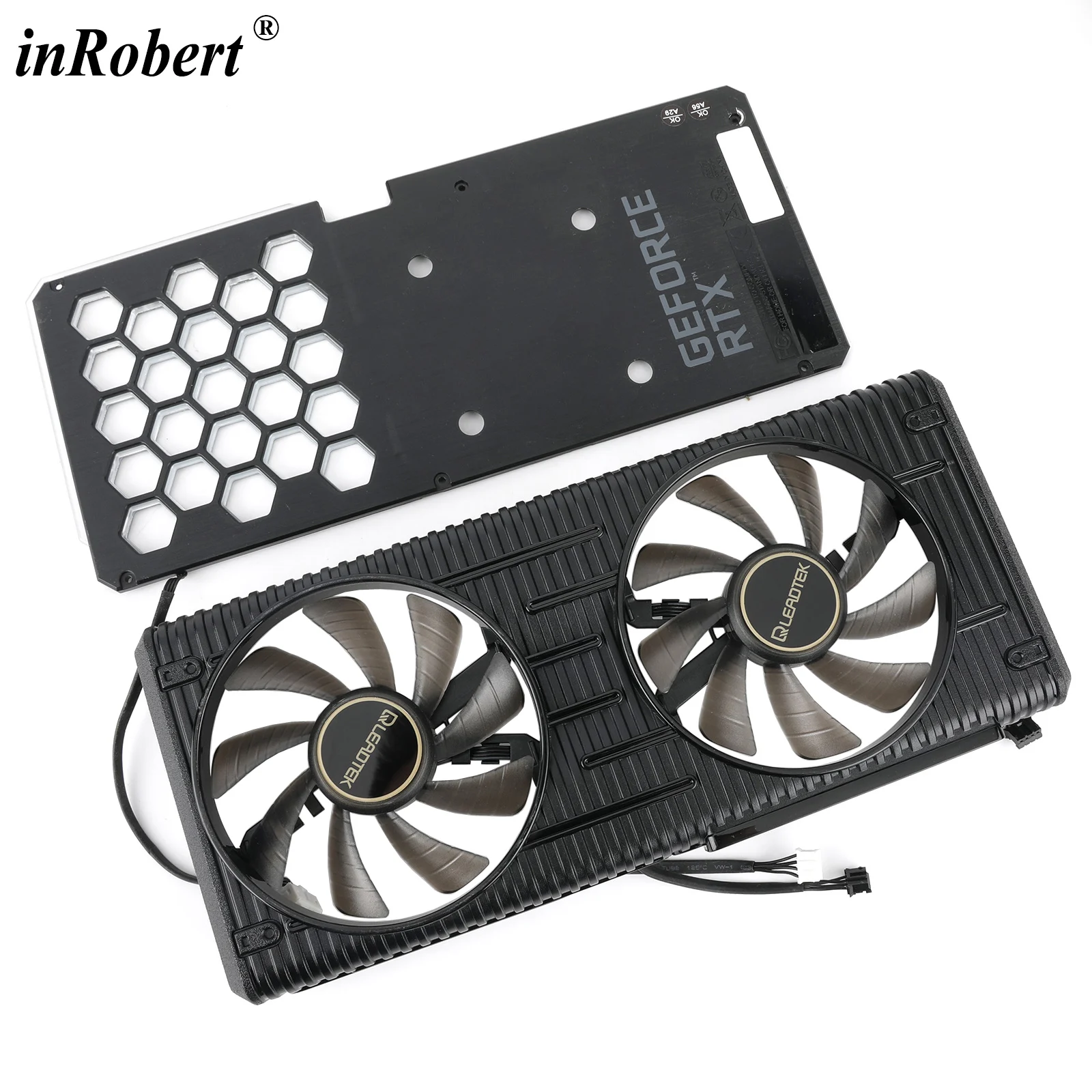 Nova Marca Fd9015u12s 12v 0.55a Rtx3060 ti Ventilador com Quadro Placa Traseira para Leadtek Palit Rtx 3060 ti Placa Gráfica Dupla Cooler