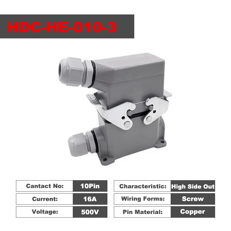 

CNMAWAY HDC-HE-010-1/2/3/4 промышленные разъемы 10-контактные 400В/500В 16А