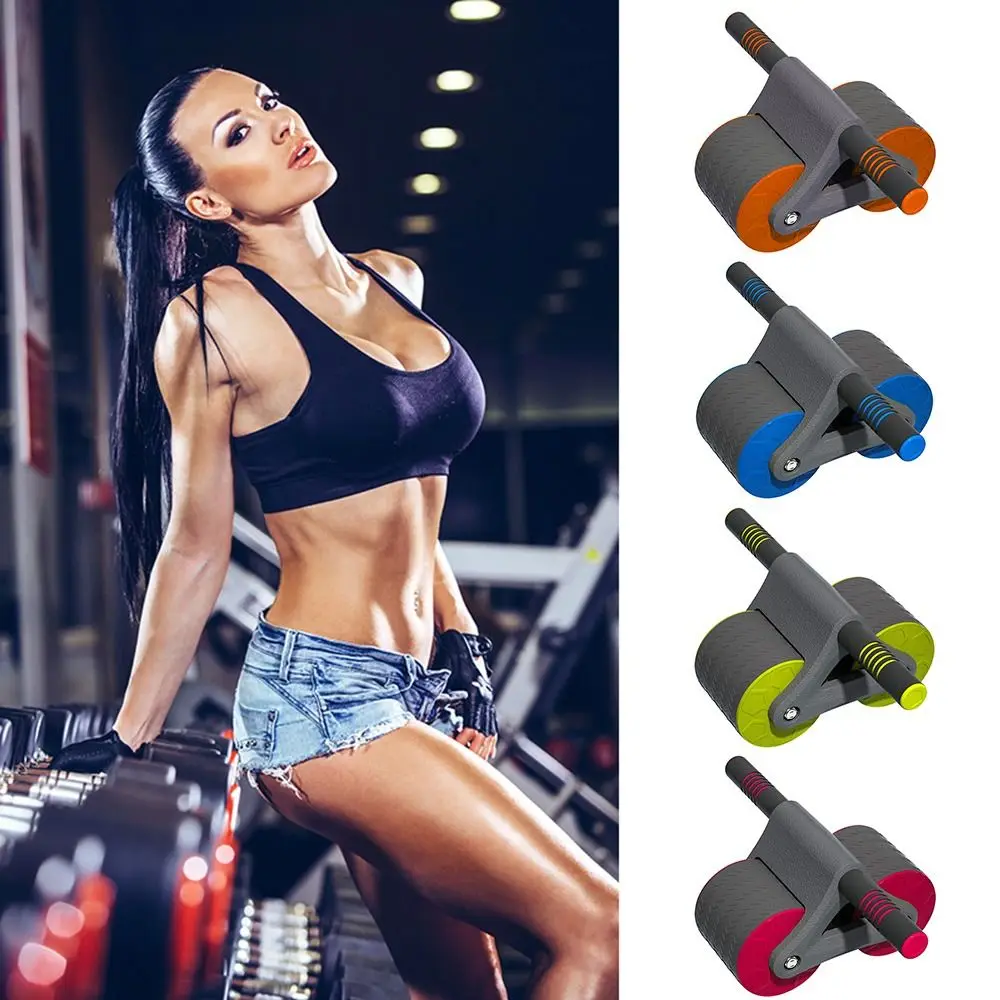 

Strength Training Anti Slip Abdominal Wheel Fitness Roller Abdominal Exerciser Automatic Rebound Abdominal Wheel