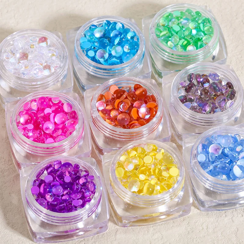 

Цветные стеклянные бусины Стразы блестящие круглые драгоценные камни с плоским основанием клей на искусстве ногтей Стразы s украшения
