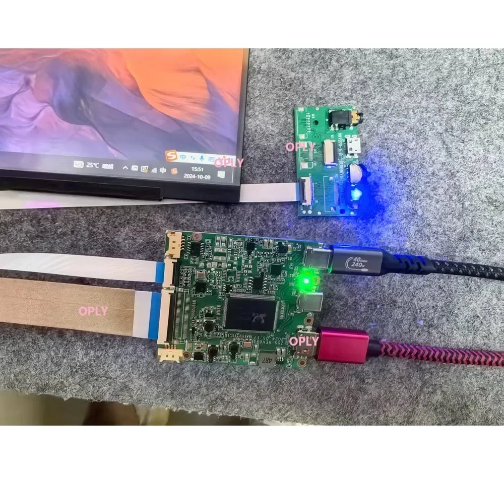Фото Плата сенсорного контроллера Type-C, совместимая с mini HDMI, для LP133WF6-SPK2 R133NWF4-R4 B133HAK02.1 NV133FHM-T03/T05 1920X1080 13.3