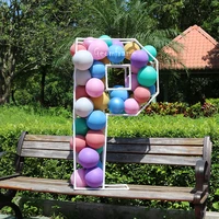 geomframe letter p pvc balloon frame perez parker peter initial balloon stand diy group of letter birthday party backdrop sign