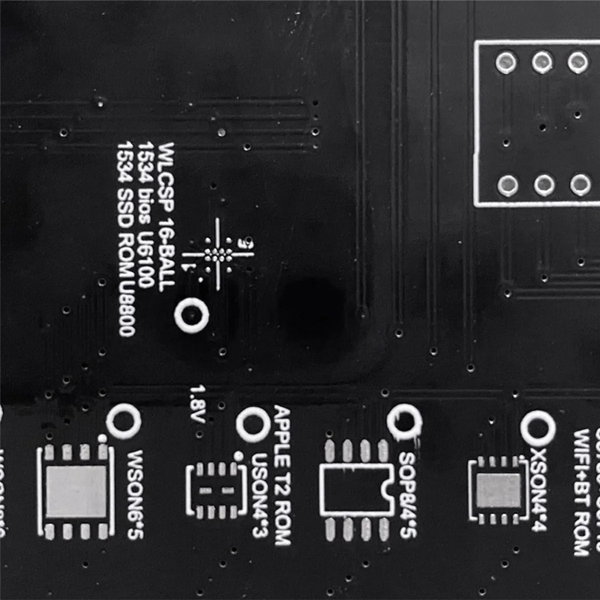 Разъем T2 для чтения и записи биоса Macbook Air SSD Rom Typec Holder