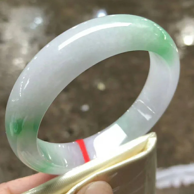 Ювелирные изделия zheru браслет из натурального бирманского нефрита 54 мм-62 мм