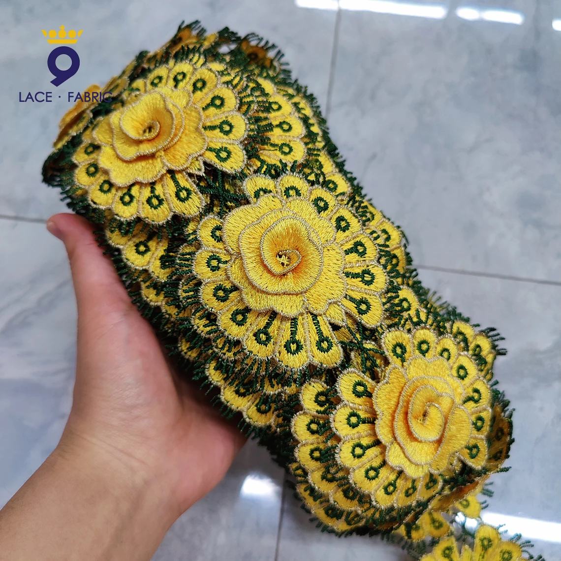 Фабричный полевой транзистор! Желтая 3d-аппликация в африканском стиле