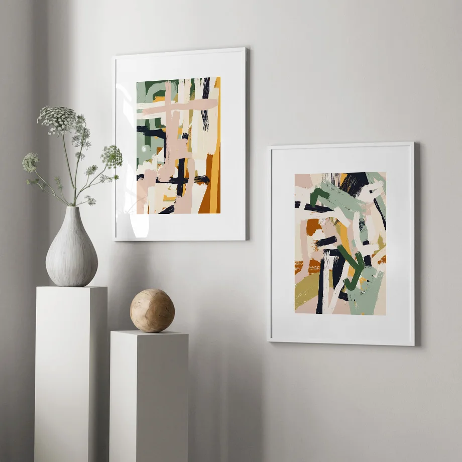 Современный абстрактный постер в скандинавском стиле простой рисунок с брызгами