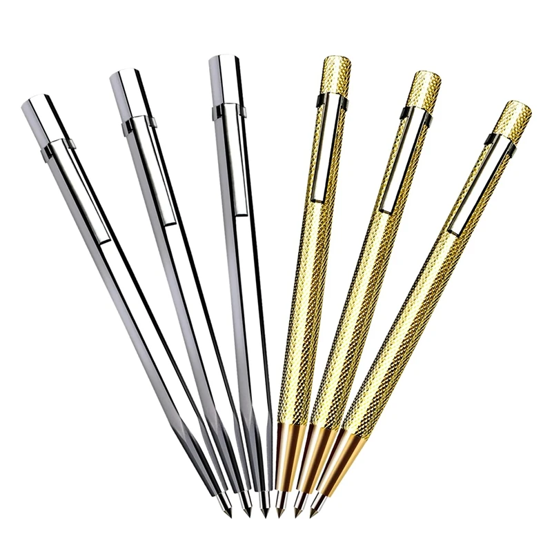 

6 Pcs Tungsten Carbide Tip Scribe Metal Etching Pen Carve Engraver Scriber Tools For Stainless Steel Ceramics Glass