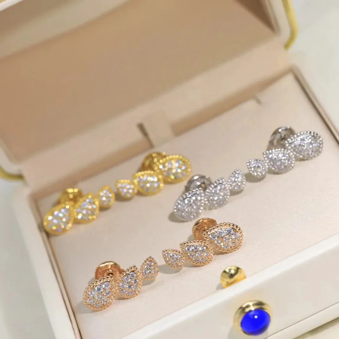 Новинка 2023 трендовые классические высококачественные серьги известного бренда